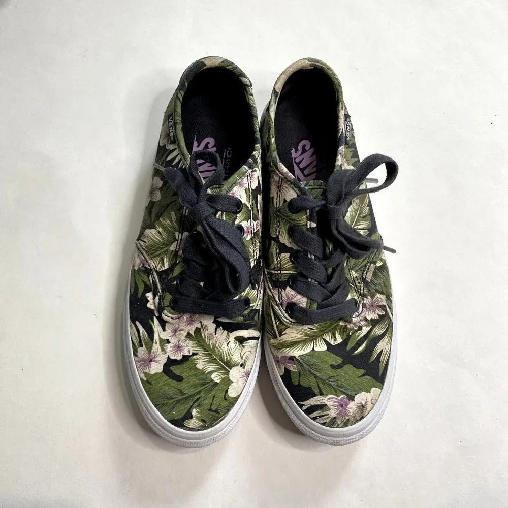 Vans Atwood Low Top Floral Sneaker 7.5